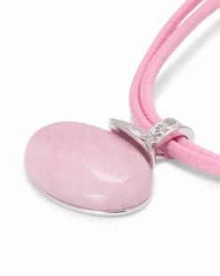 Best Stein-Collier mit Textilband Halsketten & Colliers