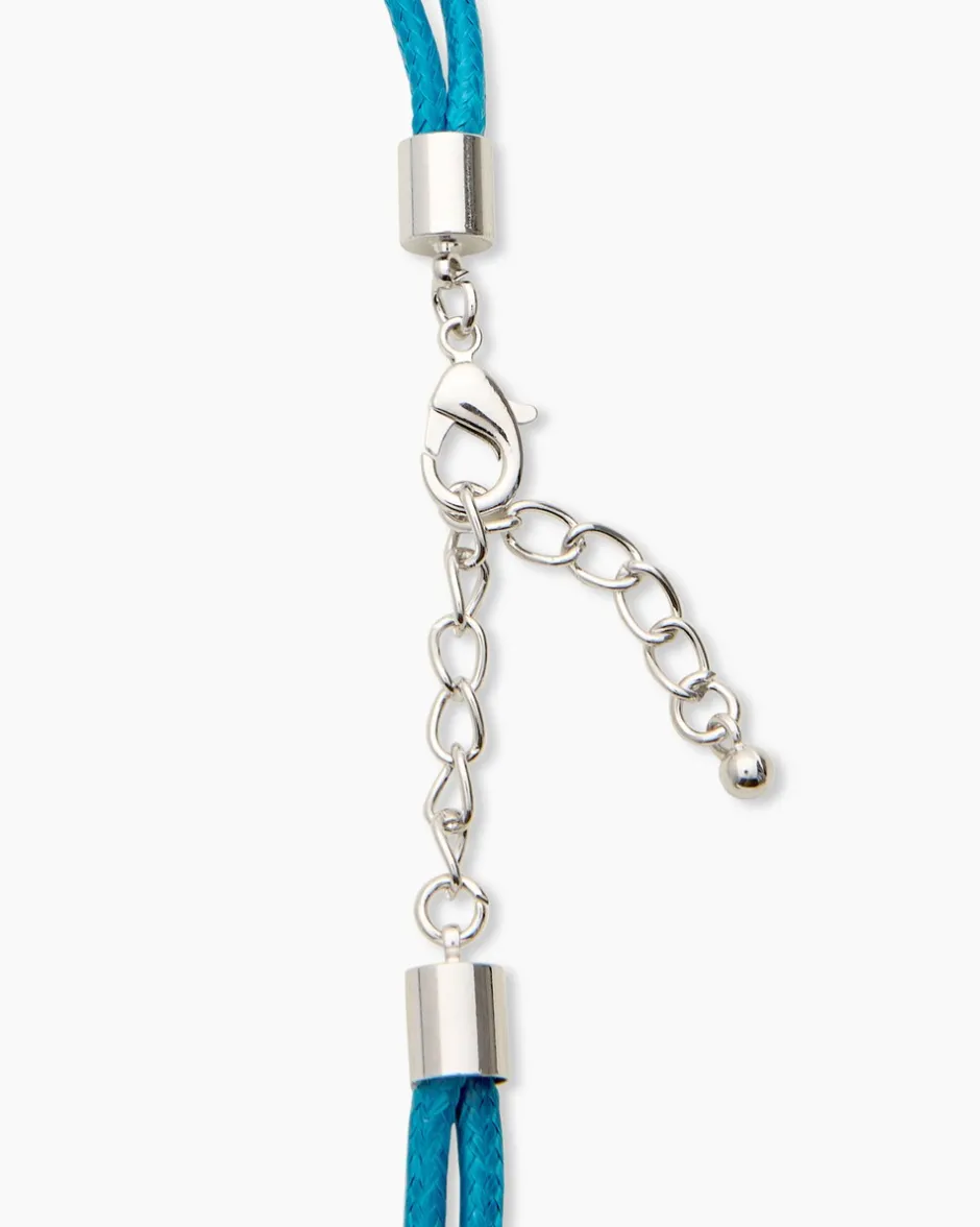 Best Stein-Collier mit Textilband Halsketten & Colliers