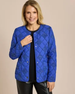 Discount Steppjacke mit Lurex Jacken & Mäntel