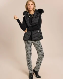 New Steppweste mit Webpelzbesatz Jacken & Mäntel