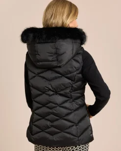 New Steppweste mit Webpelzbesatz Jacken & Mäntel