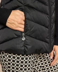 New Steppweste mit Webpelzbesatz Jacken & Mäntel