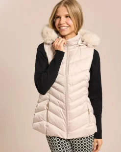 New Steppweste mit Webpelzbesatz Jacken & Mäntel