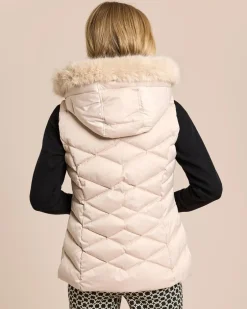 New Steppweste mit Webpelzbesatz Jacken & Mäntel