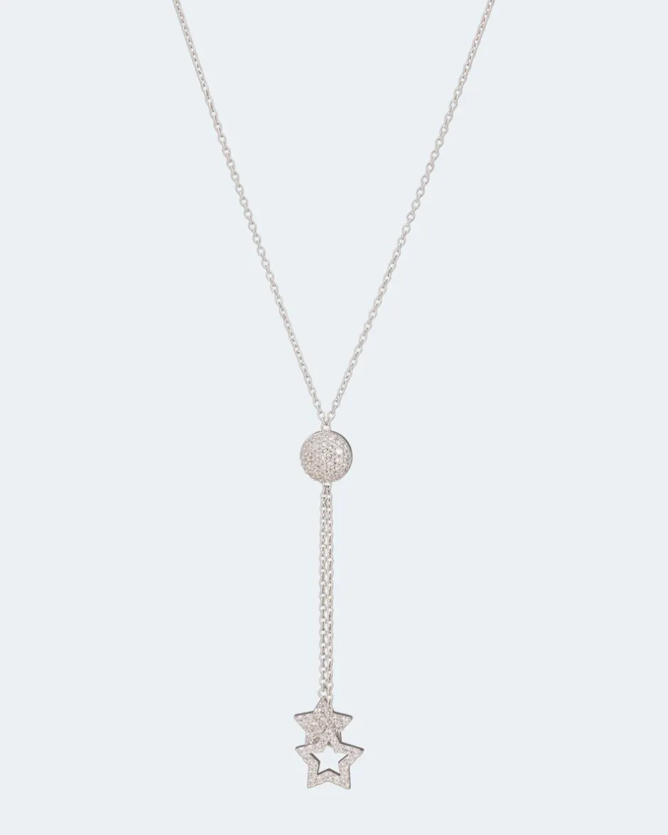 Clearance Stern-Collier mit Zirkonia Halsketten & Colliers