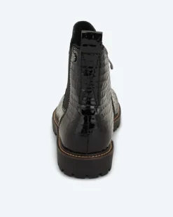 New Stiefelette in Krokolack Schuhe