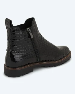 New Stiefelette in Krokolack Schuhe