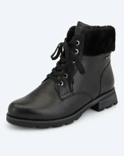 Online Stiefelette mit Webpelz Schuhe