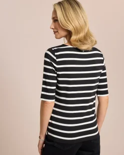 Outlet Streifen Shirt Shirts & Tops