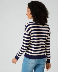 Hot Streifenpullover mit Herzdetail Strickware