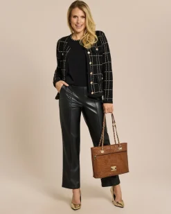 Hot Strickblazer mit Kontrast Jacken & Mäntel