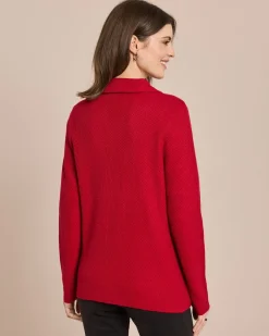 New Strick-Blazer mit Wollanteil mercerisiert Strickware