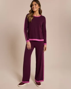 Sale Strickhose mit Farbdetail Hosen