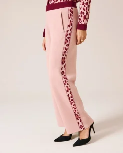 New Strickhose mit seitlichen Leostreifen Hosen