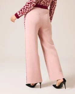 New Strickhose mit seitlichen Leostreifen Hosen