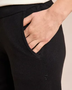 Discount Strickhose mit Strass-Galon-Streifen Hosen