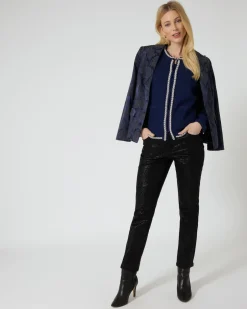 Outlet Strickjacke mit Deko Strickware