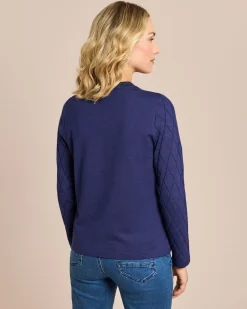 Clearance Strickjacke Rautenstrick & Kettendeko Strickware