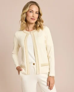 Clearance Strickjacke Rautenstrick & Kettendeko Strickware