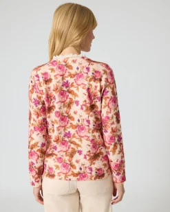 Sale Strickpullover mit Blumendruck Strickware
