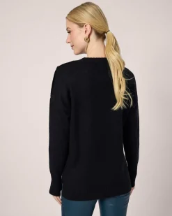 New Strickpullover mit Zierknöpfen Strickware