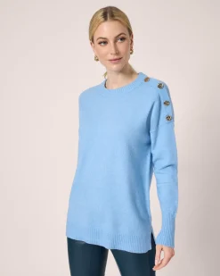 New Strickpullover mit Zierknöpfen Strickware