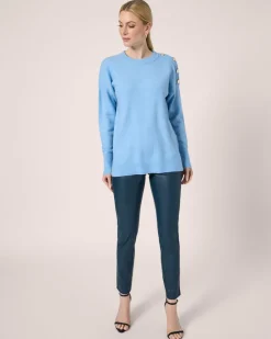 New Strickpullover mit Zierknöpfen Strickware