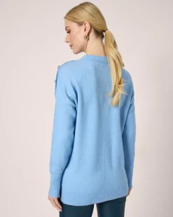 New Strickpullover mit Zierknöpfen Strickware