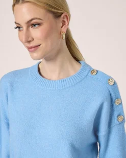 New Strickpullover mit Zierknöpfen Strickware