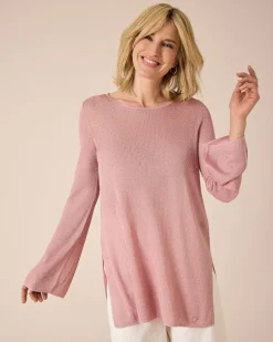 Hot Strickshirt mit Metallgarn Strickware