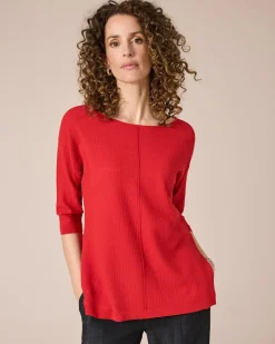 Outlet Strickshirt mit Struktur Strickware