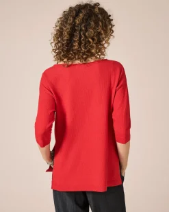 Outlet Strickshirt mit Struktur Strickware