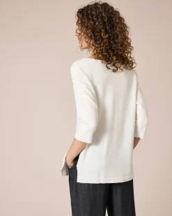 Outlet Strickshirt mit Struktur Strickware