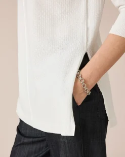 Outlet Strickshirt mit Struktur Strickware