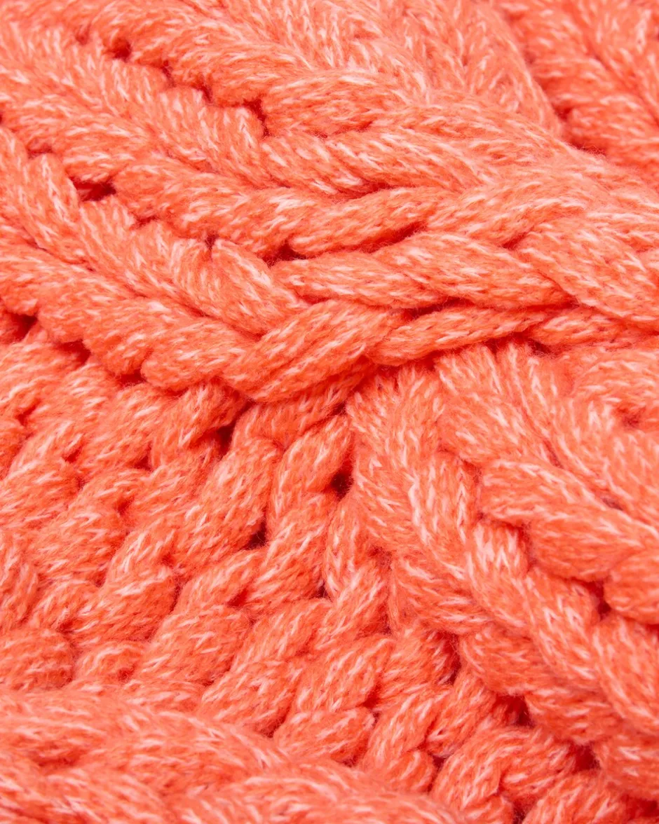 Online Strick-Wohndecke mit Zopfmuster Heimtextilien