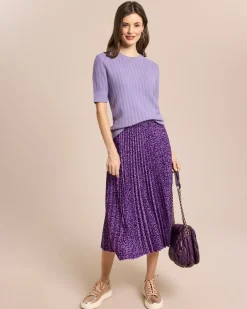 Hot Strukturierter Kurzarm Pullover Strickware