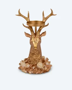 Outlet Stumpenkerzenhalter "Hirsch", hoch Dekoration