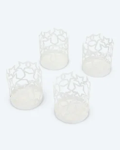 Best Stumpenkerzenhalter "Sterne", 4tlg. Dekoration