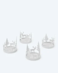 Sale Stumpenkerzenhalter "Wald", 4tlg. Dekoration