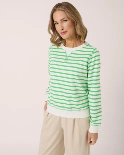 Clearance Sweatshirt mit Streifen Shirts & Tops