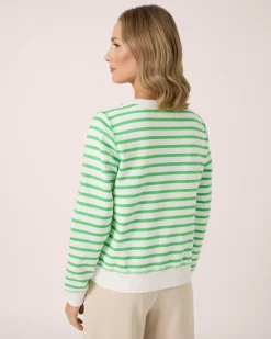 Clearance Sweatshirt mit Streifen Shirts & Tops