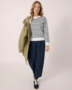 Clearance Sweatshirt mit Streifen Shirts & Tops