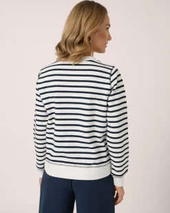 Clearance Sweatshirt mit Streifen Shirts & Tops