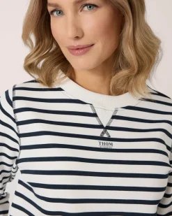 Clearance Sweatshirt mit Streifen Shirts & Tops