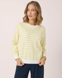 Clearance Sweatshirt mit Streifen Shirts & Tops