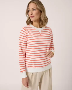 Clearance Sweatshirt mit Streifen Shirts & Tops