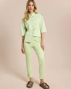 Clearance Taillenformer Hose mit geradem Bein Hosen