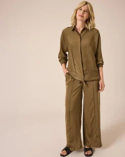 Best 2-teiliges Satin Set Hosen