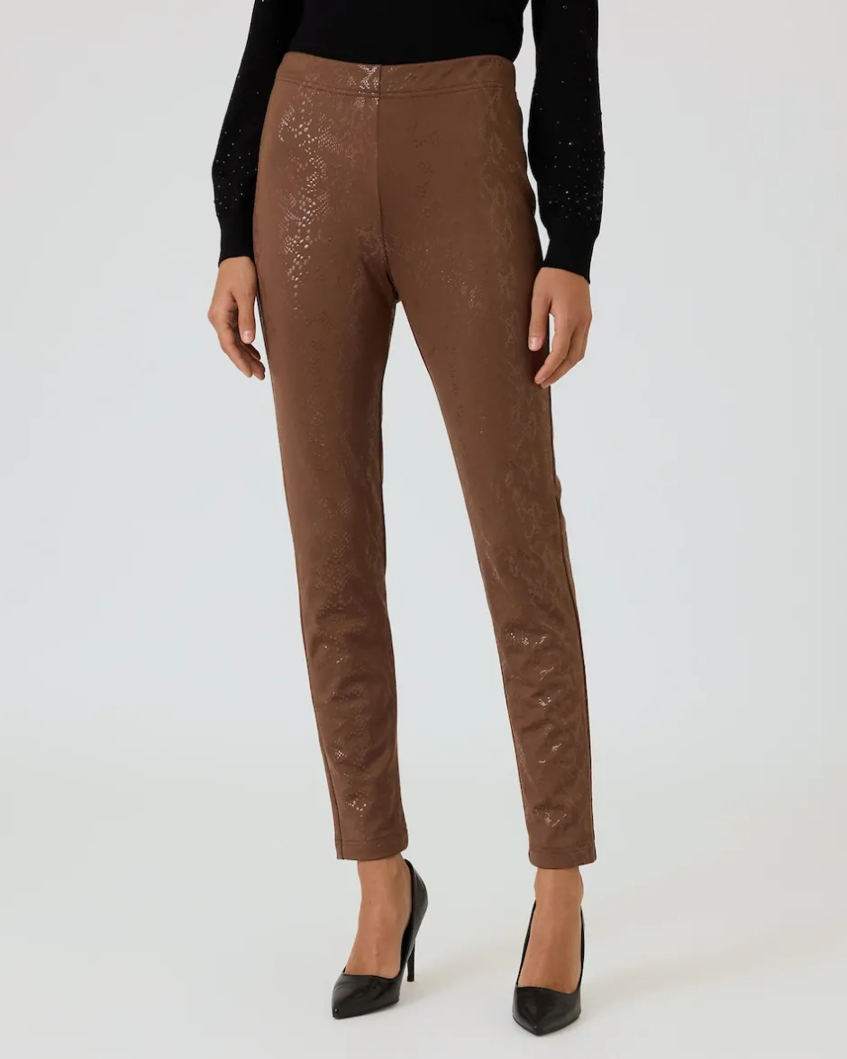 Clearance Thermohose mit Schlangen-Print Hosen