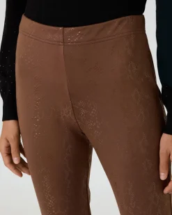 Clearance Thermohose mit Schlangen-Print Hosen